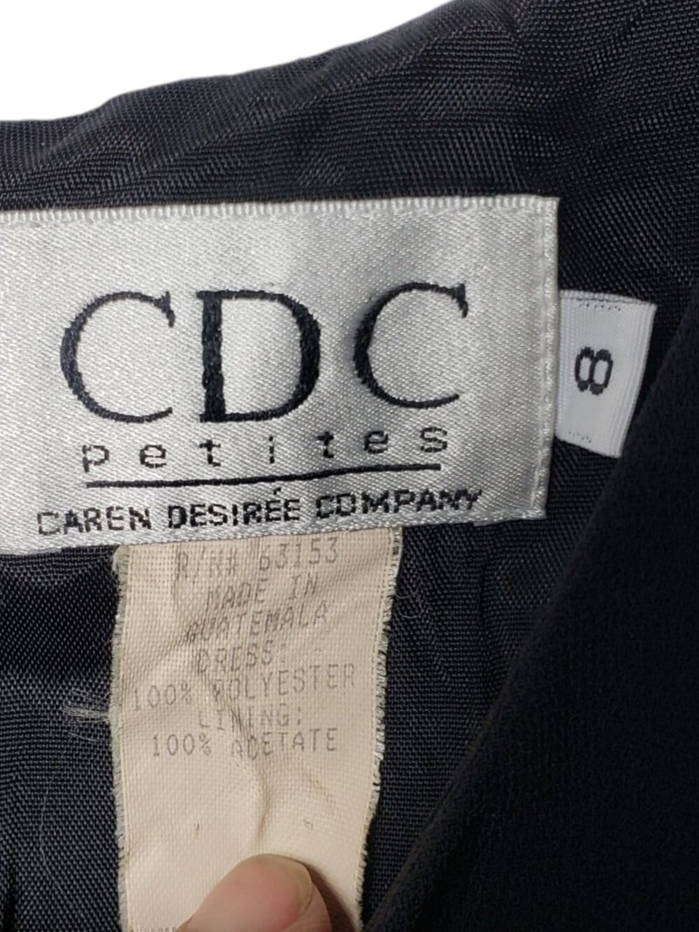 CDC Petites Vtg Sleeveless Sheath Dress W/Side Button Details Size Petite 8 - Picture 6 of 11